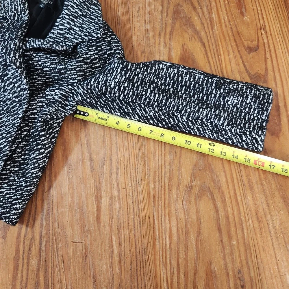 Talbots Double Breasted Cropped Wool Alpaca Blend Double Breasted Pea‎ Coat 6P